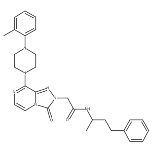 2-{8-[4-(2-methylphenyl)piperazin-1-yl]-3-oxo-2H,3H-[1,2,4]triazolo[4,3-a]pyrazin-2-yl}-N-(4-phenylbutan-2-yl)acetamide Structure
