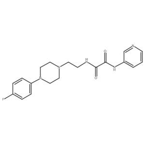 N1-(2-(4-(4-fluorophenyl)piperazin-1-yl)ethyl)-N2-(pyridin-3-yl)oxalamide结构式