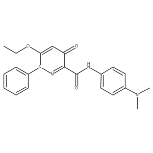 N-[4-(dimethylamino)phenyl]-6-ethoxy-4-oxo-1-phenyl-1,4-dihydropyridazine-3-carboxamide Structure