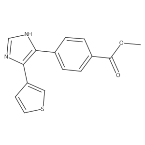 methyl 4-[5-(thiophen-3-yl)-1H-imidazol-4-yl]benzoate Structure