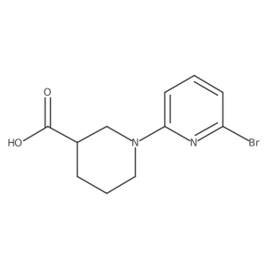 1-(6-Bromopyridin-2-yl)piperidine-3-carboxylic acid结构式