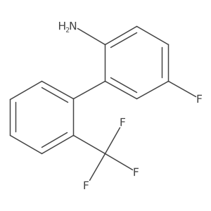 5-Fluoro-2'-(trifluoromethyl)-[1,1'-biphenyl]-2-amine结构式
