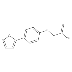 2-(4-(Isoxazol-5-yl)phenoxy)acetic acid结构式