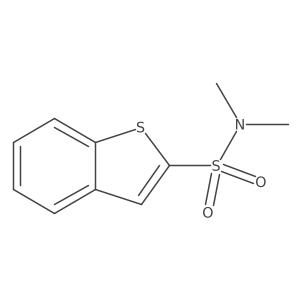 N,N-Dimethyl-1-benzothiophene-2-sulfonamide结构式