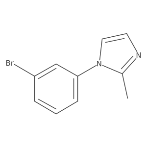 1-(3-Bromophenyl)-2-methyl-1H-imidazole结构式