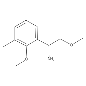 (S)-2-Methoxy-1-(2-methoxy-3-methylphenyl)ethan-1-amine结构式