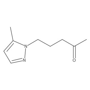 2-Pentanone, 5-(5-methyl-1H-pyrazol-1-yl)- Structure