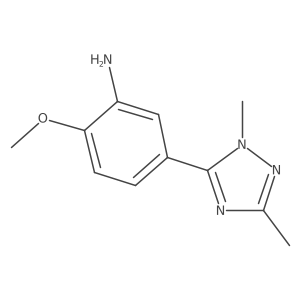 5-(1,3-Dimethyl-1h-1,2,4-triazol-5-yl)-2-methoxyaniline结构式