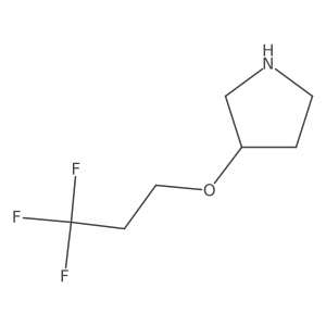 3-(3,3,3-Trifluoropropoxy)pyrrolidine结构式