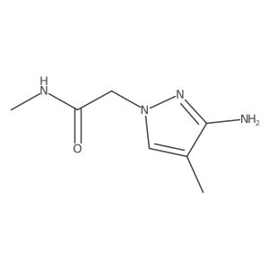 2-(3-Amino-4-methyl-1h-pyrazol-1-yl)-N-methylacetamide Structure