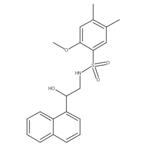 N-(2-hydroxy-2-(naphthalen-1-yl)ethyl)-2-methoxy-4,5-dimethylbenzenesulfonamide Structure