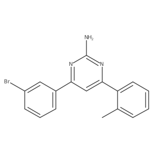 4-(3-Bromophenyl)-6-(2-methylphenyl)pyrimidin-2-amine Structure