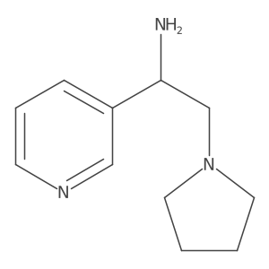1-(Pyridin-3-yl)-2-(pyrrolidin-1-yl)ethan-1-amine Structure