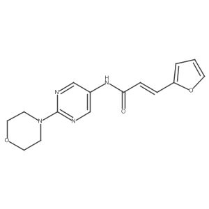 (E)-3-(furan-2-yl)-N-(2-morpholinopyrimidin-5-yl)acrylamide Structure