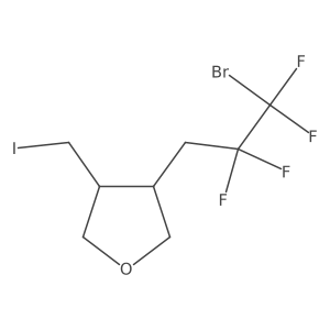 3-(3-Bromo-2,2,3,3-tetrafluoropropyl)tetrahydro-4-(iodomethyl)furan Structure