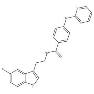 N-[2-(5-fluoro-1H-indol-3-yl)ethyl]-4-(pyrimidin-2-ylamino)benzamide Structure
