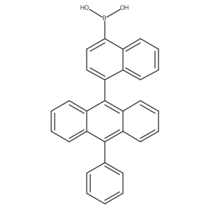 (4-(10-Phenylanthracen-9-yl)naphthalen-1-yl)boronic acid Structure