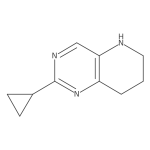 Pyrido[3,2-d]pyrimidine, 2-cyclopropyl-5,6,7,8-tetrahydro-结构式