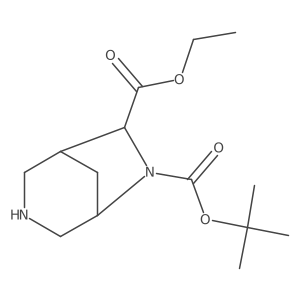 6-O-tert-butyl 7-O-ethyl 3,6-diazabicyclo[3.2.1]octane-6,7-dicarboxylate Structure