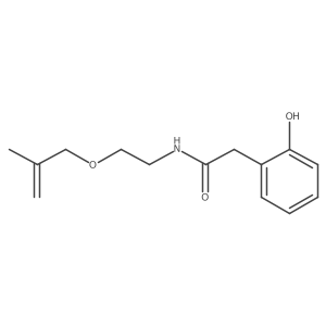 2-(2-Hydroxyphenyl)-n-(2-((2-methylallyl)oxy)ethyl)acetamide结构式