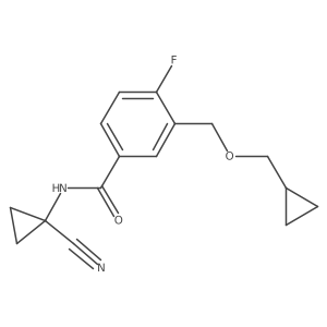 N-(1-Cyanocyclopropyl)-3-(cyclopropylmethoxymethyl)-4-fluorobenzamide Structure