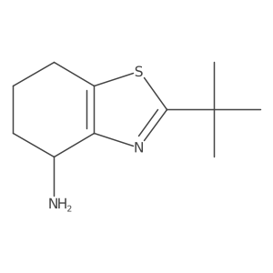 2-Tert-butyl-4,5,6,7-tetrahydro-1,3-benzothiazol-4-amine结构式