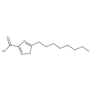 5-Octyl-1,2,4-oxadiazole-3-carboxylic acid Structure
