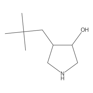 4-(2,2-Dimethylpropyl)pyrrolidin-3-ol Structure