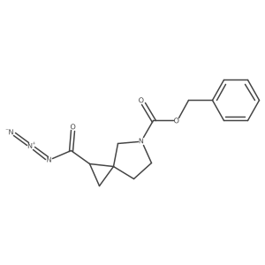 Phenylmethyl 1-(azidocarbonyl)-5-azaspiro[2.4]heptane-5-carboxylate Structure