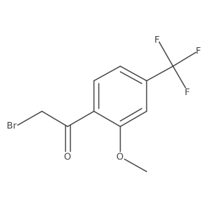 2'-Methoxy-4'-(trifluoromethyl)phenacyl bromide Structure