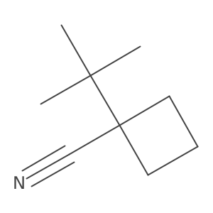 1-Tert-butylcyclobutane-1-carbonitrile结构式