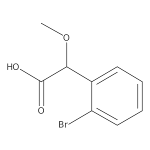 2-(2-Bromophenyl)-2-methoxyacetic acid结构式