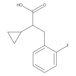 2-Cyclopropyl-3-(2-fluorophenyl)propanoic acid结构式