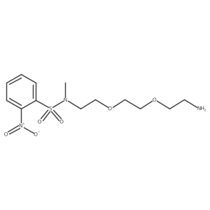 N-(2-(2-(2-aminoethoxyl)ethoxy)ethyl)-N-methyl-2-nitrobenzenesulfonamide结构式