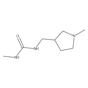 3-Methyl-1-[(1-methylpyrrolidin-3-yl)methyl]urea Structure
