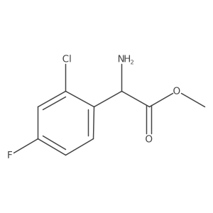 Methyl 2-amino-2-(2-chloro-4-fluorophenyl)acetate结构式