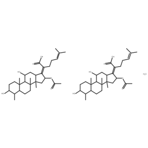 Fusidic acid hemihydrate Structure