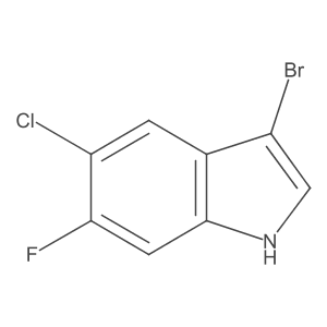 3-Bromo-5-chloro-6-fluoro-1H-indole Structure