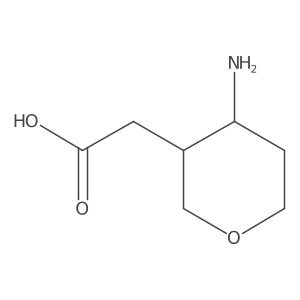 2-(4-Aminooxan-3-yl)acetic acid结构式