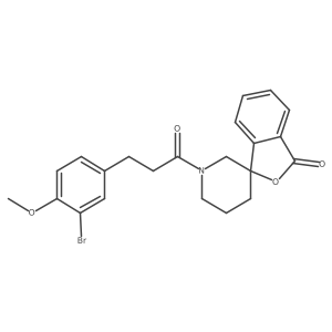 1'-[3-(3-bromo-4-methoxyphenyl)propanoyl]-3H-spiro[2-benzofuran-1,3'-piperidine]-3-one Structure