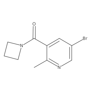 Azetidin-1-yl(5-bromo-2-methylpyridin-3-yl)methanone结构式