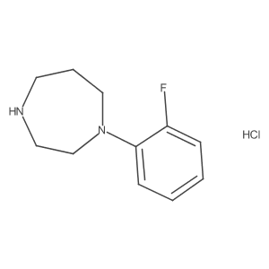 1-(2-Fluorophenyl)-1,4-diazepane hydrochloride结构式
