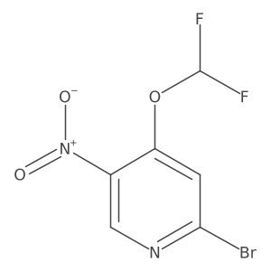 2-Bromo-4-(difluoromethoxy)-5-nitropyridine Structure