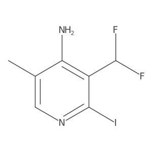 3-(Difluoromethyl)-2-iodo-5-methylpyridin-4-amine Structure