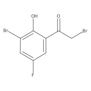 3'-Bromo-5'-fluoro-2'-hydroxyphenacyl bromide结构式