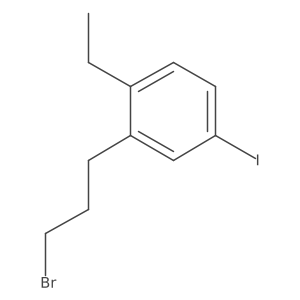 1-(3-Bromopropyl)-2-ethyl-5-iodobenzene结构式