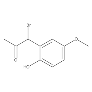 2-(1-Bromo-2-oxopropyl)-4-methoxyphenol Structure