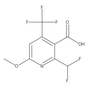2-(Difluoromethyl)-6-methoxy-4-(trifluoromethyl)pyridine-3-carboxylic acid Structure