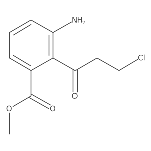 Benzoic acid, 3-amino-2-(3-chloro-1-oxopropyl)-, methyl ester结构式
