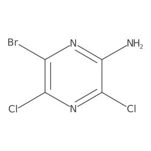 6-Bromo-3,5-dichloropyrazin-2-amine Structure